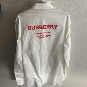 BNWT Authentic Burberry White Button Down Shirt